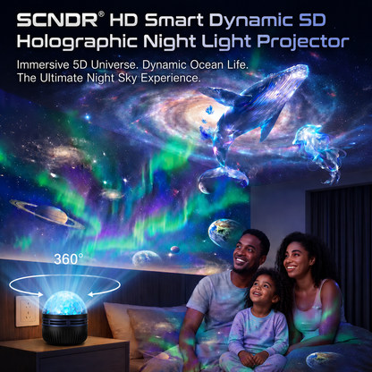 Official Store | 🌹🎁 SCNDR® 360° Smart Holographic Starry Sky Projector ( HD Smart Dynamic 5D )