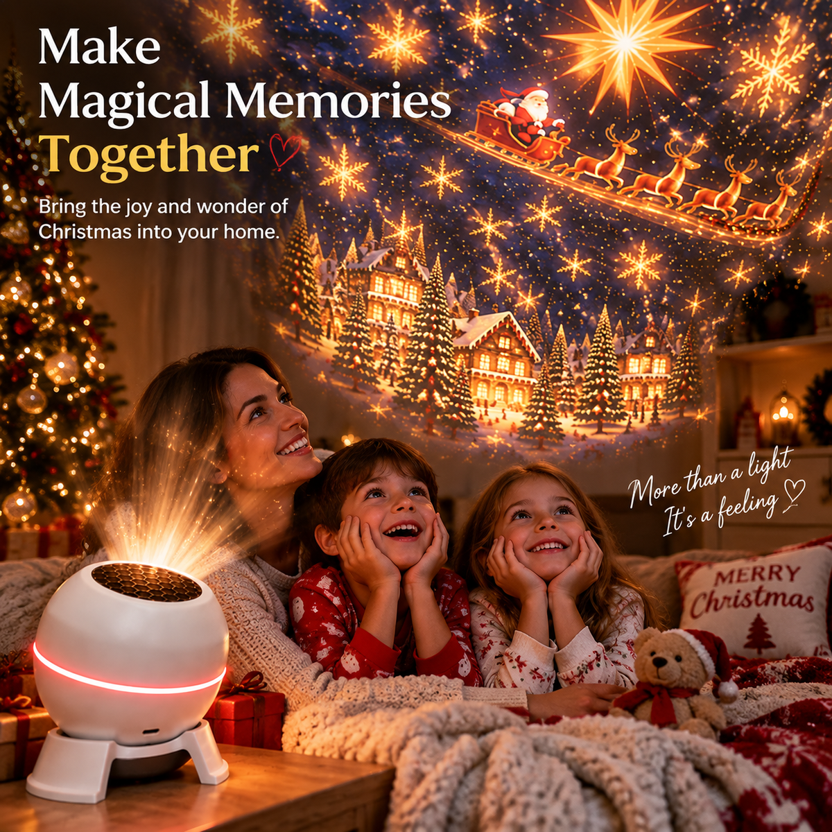 Official Store | 🎅💕🎄 SCNDR® Smart Holographic Projector (HD Smart Dynamic 5D)